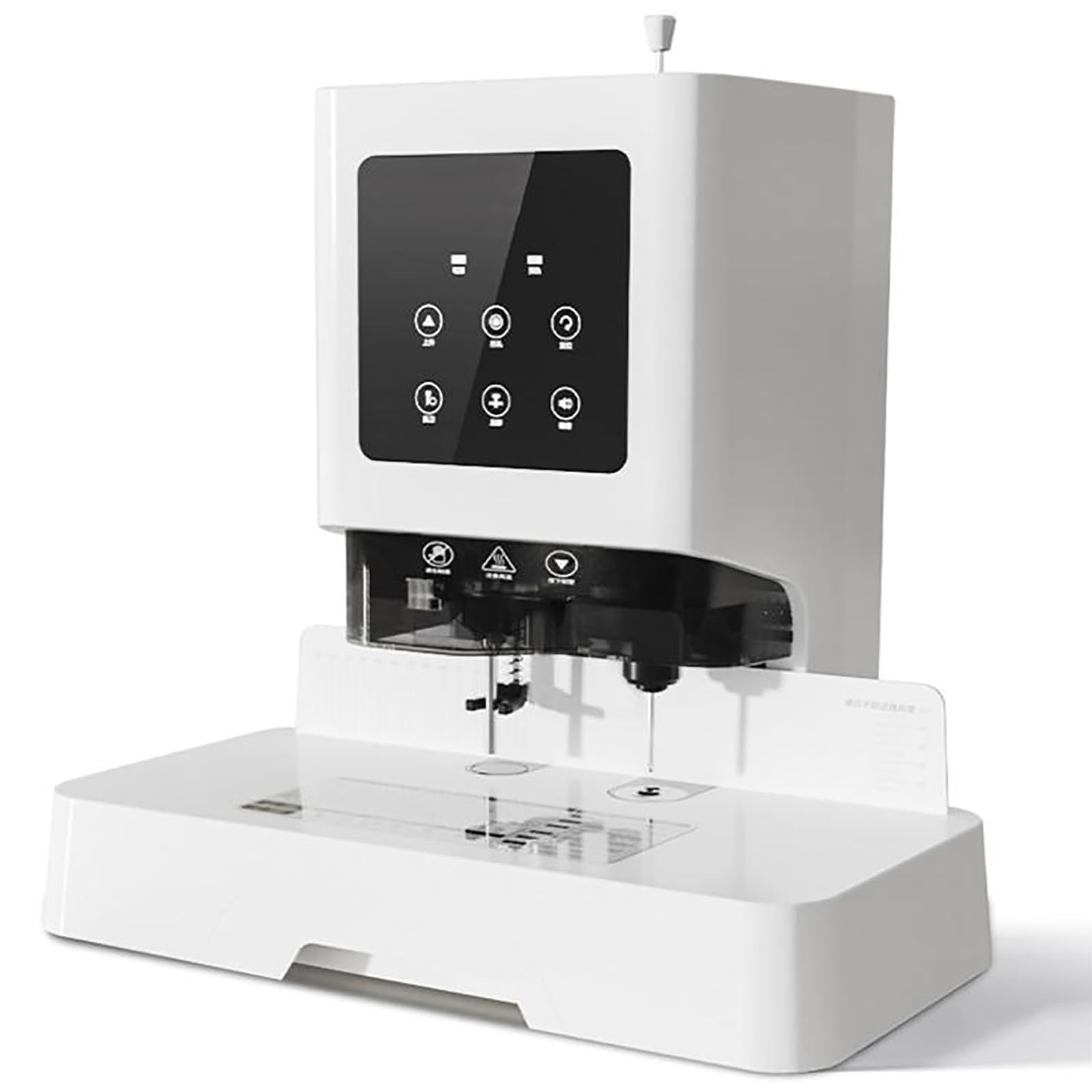 Rilegatrice Manuale con perforatrice, Spessore Massimo di Rilegatura 50 mm, Pannello Touch Intelligente, Raccoglitore per buoni contabili per Ufficio.