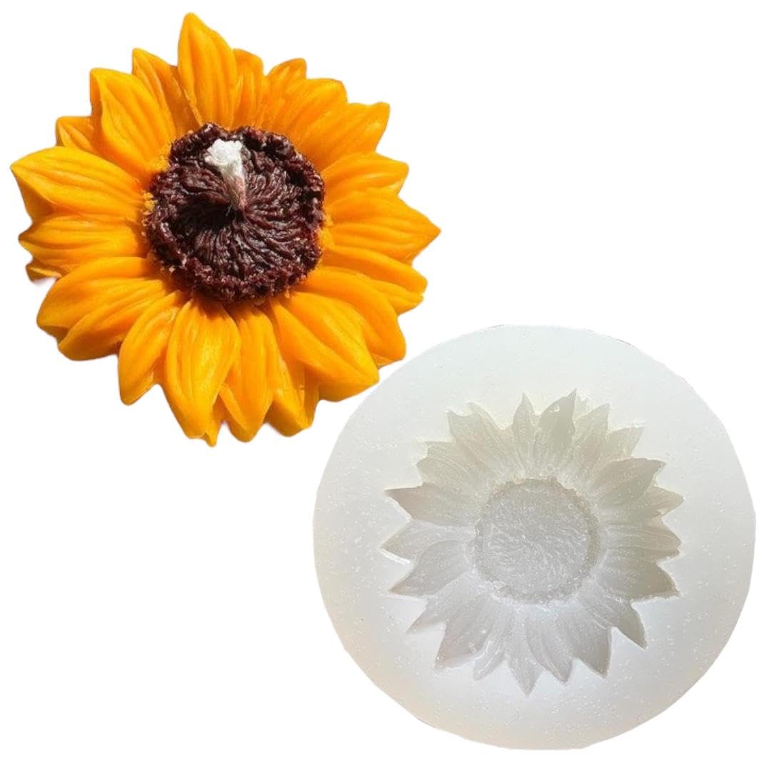 Sunflower Silicone Mold - Candle Making & Crafts -1