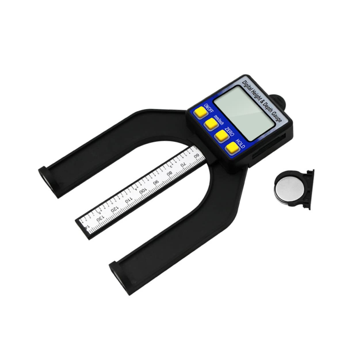 Housoutil 3pezzi Misuratore Di Digitale Per Carpenteria Righello Di Profondità Con Display Strumento Di Misura Resistente e Facile Da Usare Per Lavori Di Falegnameria e Edilizia