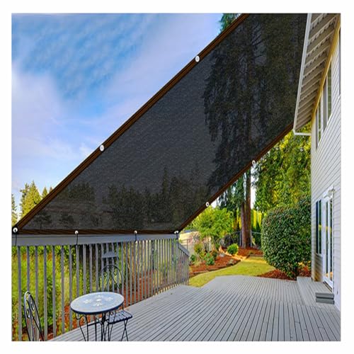 Voile d'ombrage 2x4m coupe-vent avec ourlet et œillets pour serre - 6