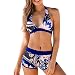 Bikini Mujer Push Up RIOU Mujeres Conjunto de Traje de BañO Estampado Bohemio BañAdores con Relleno Acolchado Tallas Grandes vikinis 2 Piezas Verano S-XXL