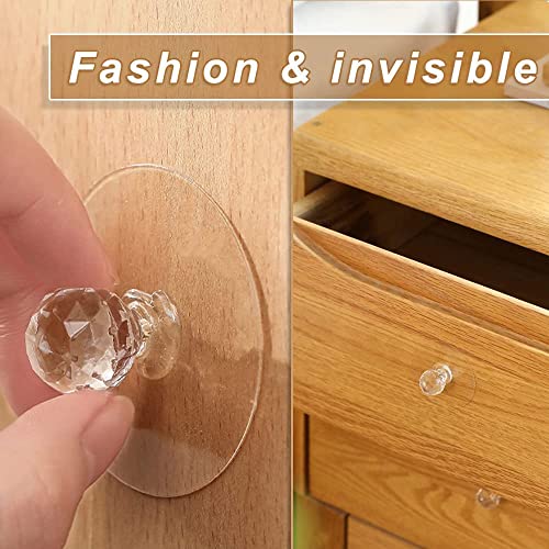 Image of Diamond Crystal Shaped Strong Sticker Hanging Home,use for Cabinet Hook, drower, Kitchen, Non Drilling Tool Waterproof and Oilproof Wall Hooks (Diamond Hook-10)