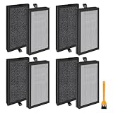 8 Pcs Air Filter Set Compatible with Airversa AP2 and Priestley PM1240B โ 3-Stage Filtration, Works to Filters Smoke & Smells
