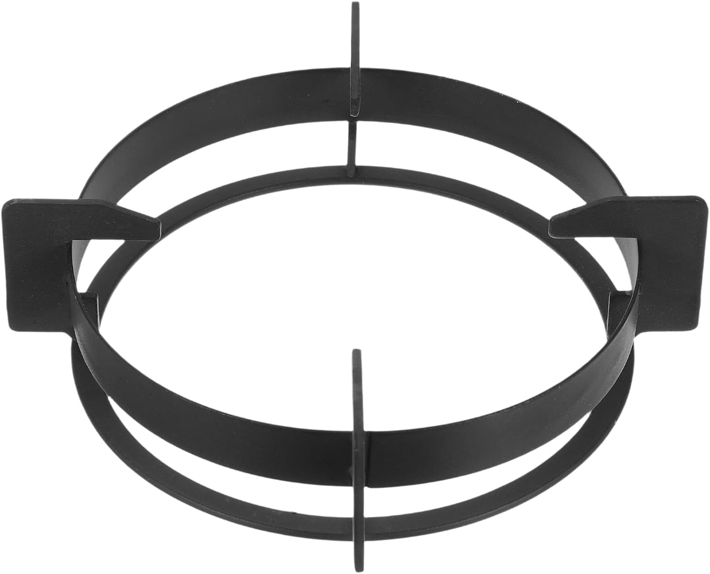 PATIKIL Wok Ring for Gas Stove, 7.1 Inch Cast Iron Gas Stove Rack Wok Support Ring Drop-In Stand Brackets Replacement Accessories for Home Kitchen Burner, Black