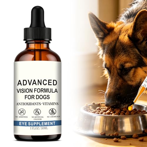 Aureegy Advanced Vision Formula for Dogs - Eye Health Support with Lutein, Zeaxanthin & Astaxanthin - Helps Maintain Clear Vision & Comfort - 30ml Liquid Supplement