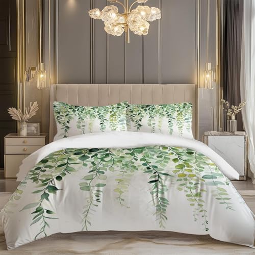 Parure de lit eucalyptus en microfibre supérieure avec finitions zippées