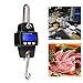 Kikumi Crane Scales Portable Digital Accurate Multifunction Ale Industrial Electronic Hanging Scale (Black)