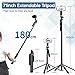 ULANZI MA09 71'' Phone Tripod, Selfie Stick Cell Phone Tripod Stand with Wireless Remote Control 360° for Rotation Travel Selfie Video Recording Live Compatible with iPhone Android Camera Action GoPro