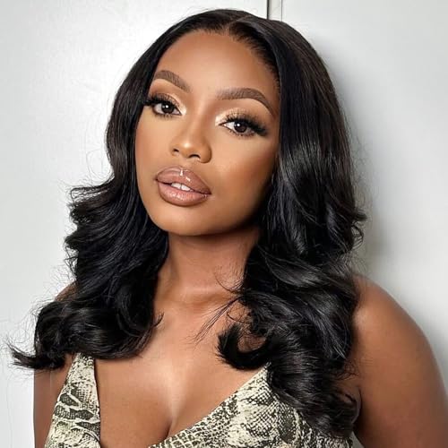 Hihmarm Body Wave Bob Wig Human Hair 13x6 HD Lace
