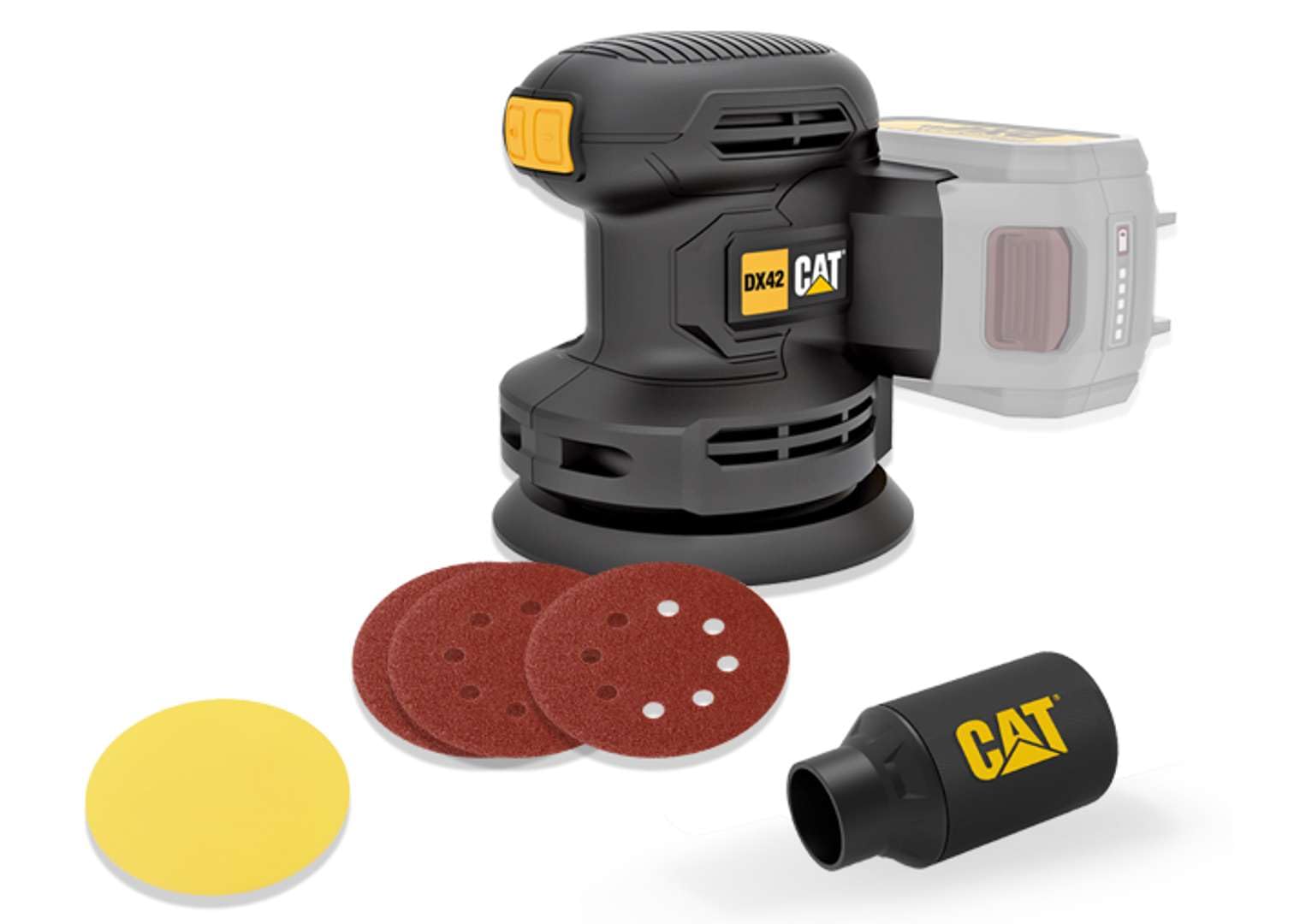 Amoladora ORBITAL cepillada CAT18V.