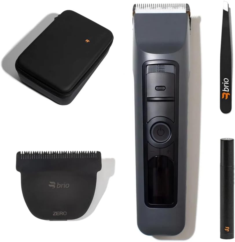 Beardscape V2 Black Bundled with Zero Blade, Nose Trimmer, Tweezer & Pro Travel Case, Featuring Adjustable Ceramic Blade & Length Guards, a Complete Kit for All Your Grooming Needs