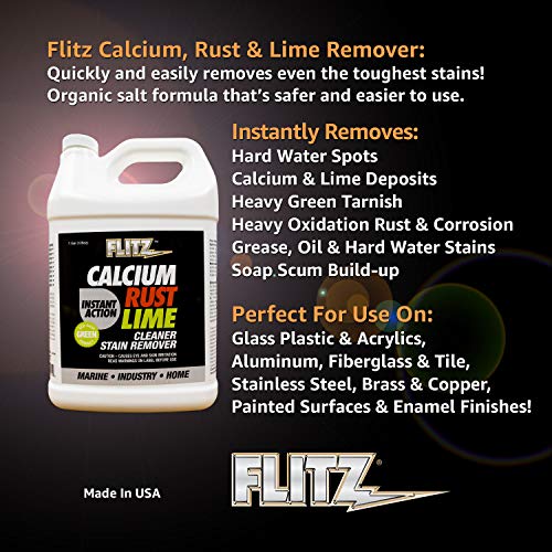Flitz Cr 01610 Instant Calcium, Lime And Rust Remover, 1 Gallon Refill Bottle #TOP1