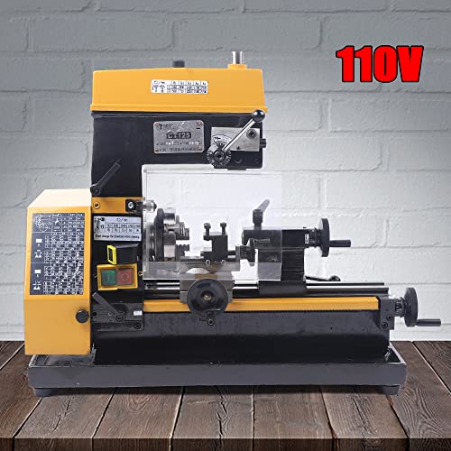 CT125 3-in-1 Mini Benchtop Drilling and Milling Lathe Machine for Schools and Workshops 110V 180W