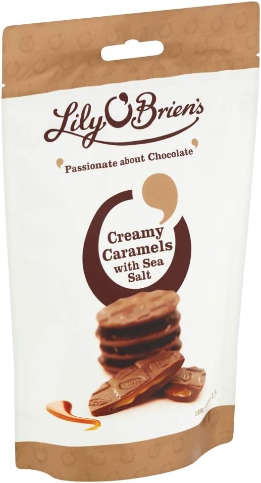 Lily O'Briens Creamy Caramels with Sea Salt, 120g