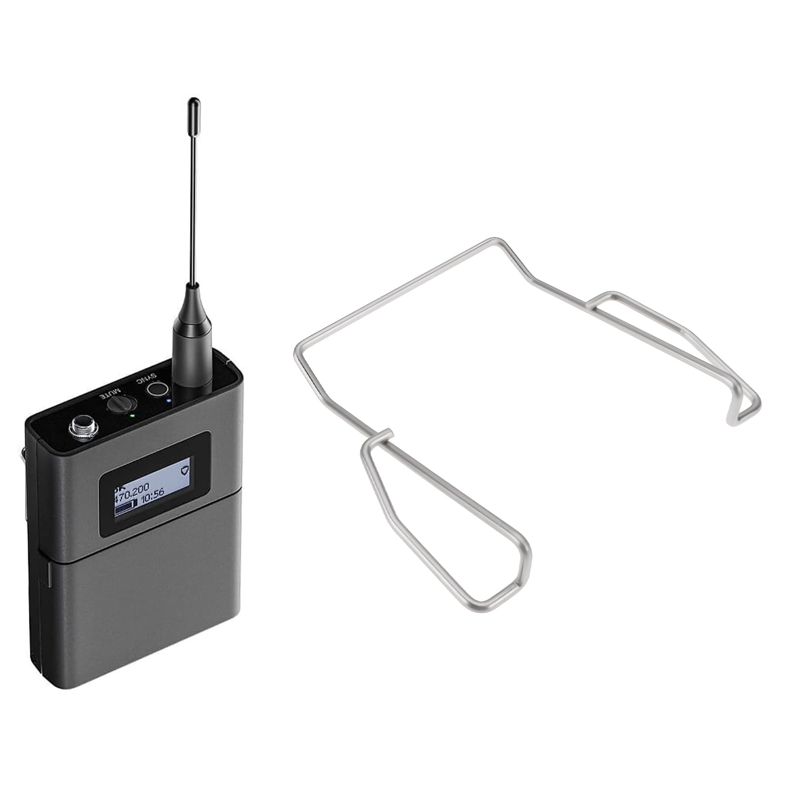 2 clip da cintura per trasmettitore wireless Bodypack compatibile con Sennheiser G1 G2 G3 EW100 EW300 EW500