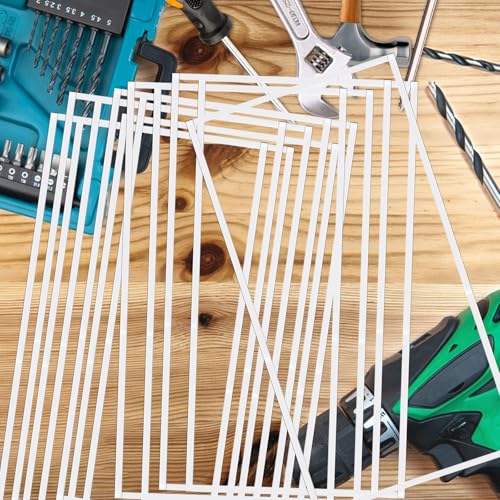 6 Pack Abrasive Blasting Cabinet Lens Cover - Clear Polyester Film Sandblast Cabinet Inner Len Protector Adhesive Standard Sand Blast Film for Abrasive Window Blasting Cabinet Replacement 23'' x 11''