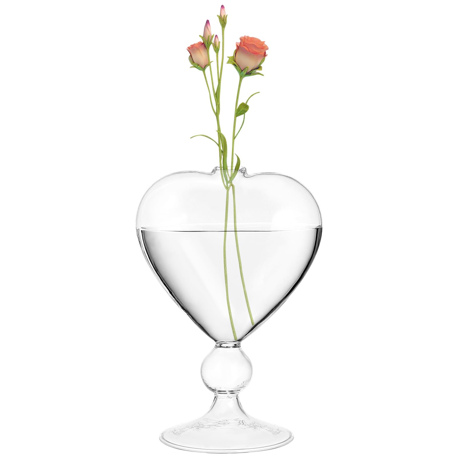 Vase hydroponique Love pour une décoration de table romantique