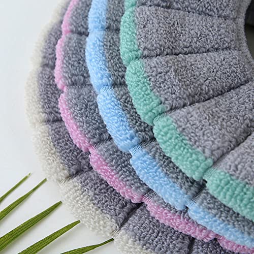 4 Stück WC-Sitzbezug Plüsch Toilettensitzabdeckung, Waschbar Toilettensitzbezug Toilettensitz Pads WC-Sitzwärmer Toilettensitzauflagen, Toilleten Sitz Abdeckungskissen Für Damen Mamas Altere Menschen – Bild 7
