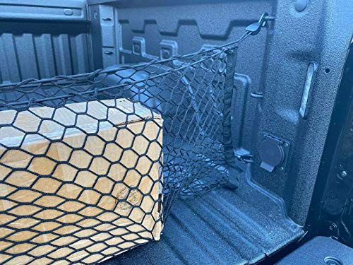 Envelope Style Trunk Mesh Cargo Net For Chevy Silverado Accessories Wt Ls Lt Ltz 2013-2023 - Premium Trunk Organizers And Storage - Cargo Net For Pickup - Truck Bed Net For Chevy Silverado #TOP5