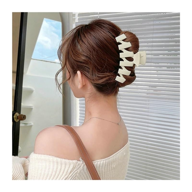 Grande Pince à Cheveux Givrée Style Coréen - Barrette Crabe, Acrylique, Neuve Avec étiquettes