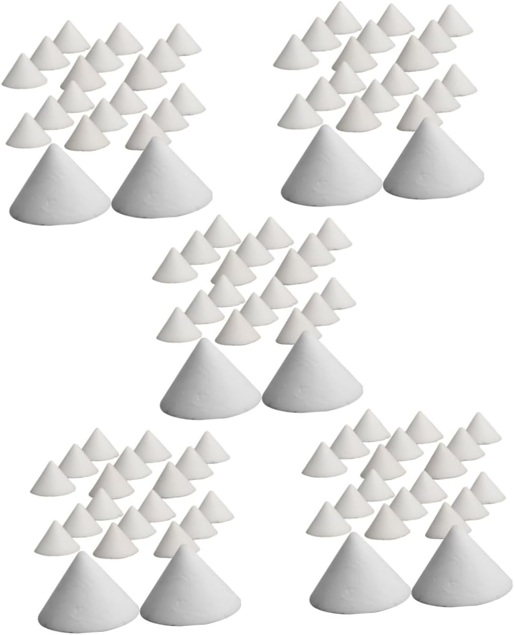 COHEALI 100 pcs Ceramic Nail Glass Holder Nail Tool Furniture Salve Nails kiln Supporter Pottery Support feet Clay Studs Kiln Supporting Tools Clay Firing kiln conical Set Clay Sculpture