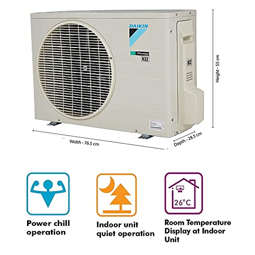 Image of DAIKIN 1T 5 STAR INVERTER RKM35TV16WC /FTKM35TV16WC SPLIT AC WHITE