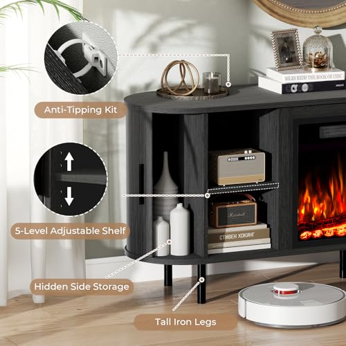 Electric Fireplace TV Stand Modern