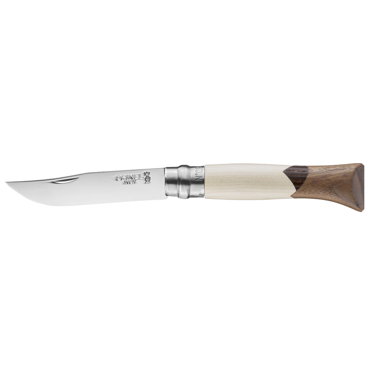 Opinel Taschenmesser No 09 Cime Limited Edition 9 cm Klappmesser mit 12C27 Edelstahlklinge und Holzgriff aus Ahorn Esche Walnuss, Virobloc Verriegelung