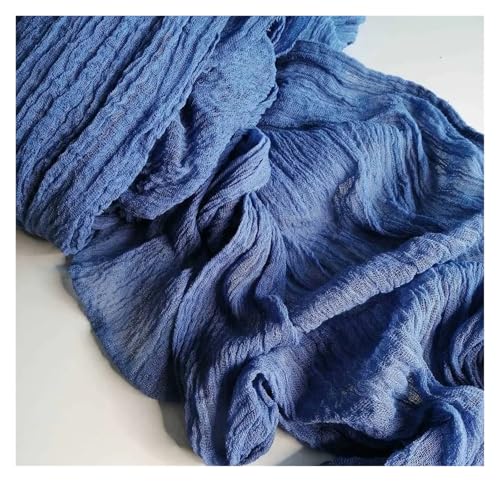 OZLCUA Runner da tavola in Garza Blue Cheesecloth Table Runner 4 Pack Vintage Rustic Gauze Table Runner Decoration for St Patrick's Day Easter Wedding Lavabile Tablerunner(Lake Blue,4pcs 90X400cm)