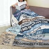 Gifts for Mom, Anniversary Birthday Gifts for Mom, Blanket to Mom from Daughter Son, Presents for Mother's Day,Christmas, Valentines, Soft Flannel Throw Blanket Bed Blanket (50x60)