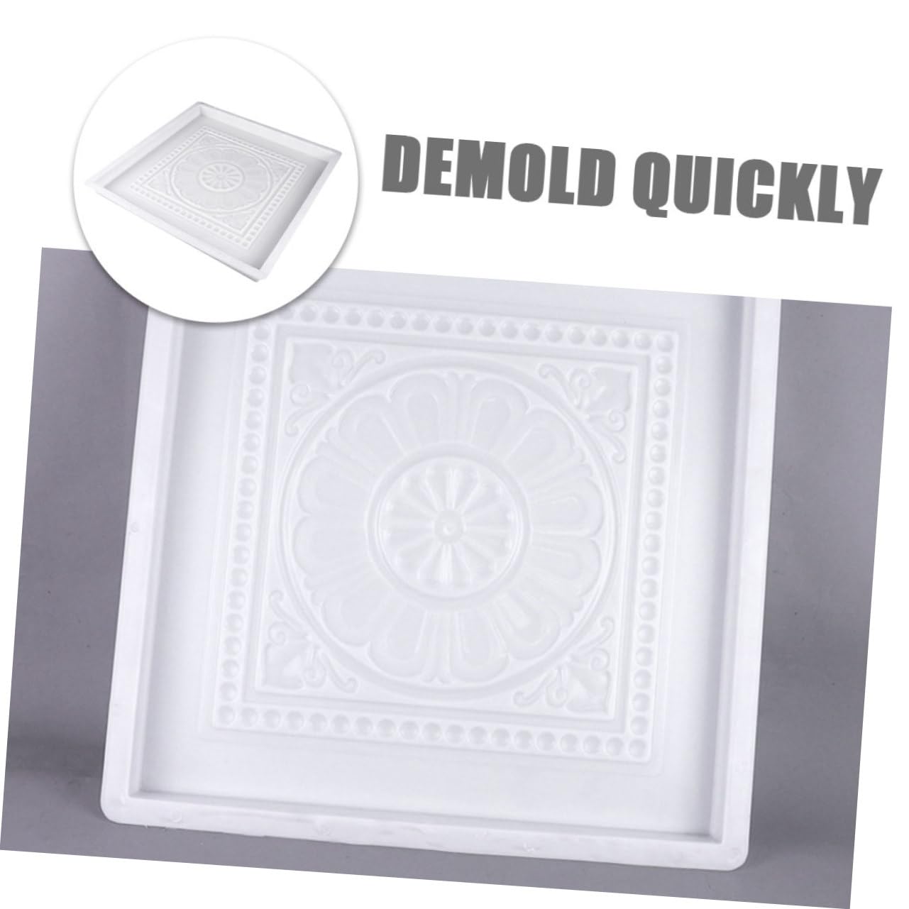 DOITOOL Stampo in Plastica Riutilizzabile per Cemento, Mattoni Decorativi da Giardino, Design Antico per Pavimentazione e Viali All’Aperto