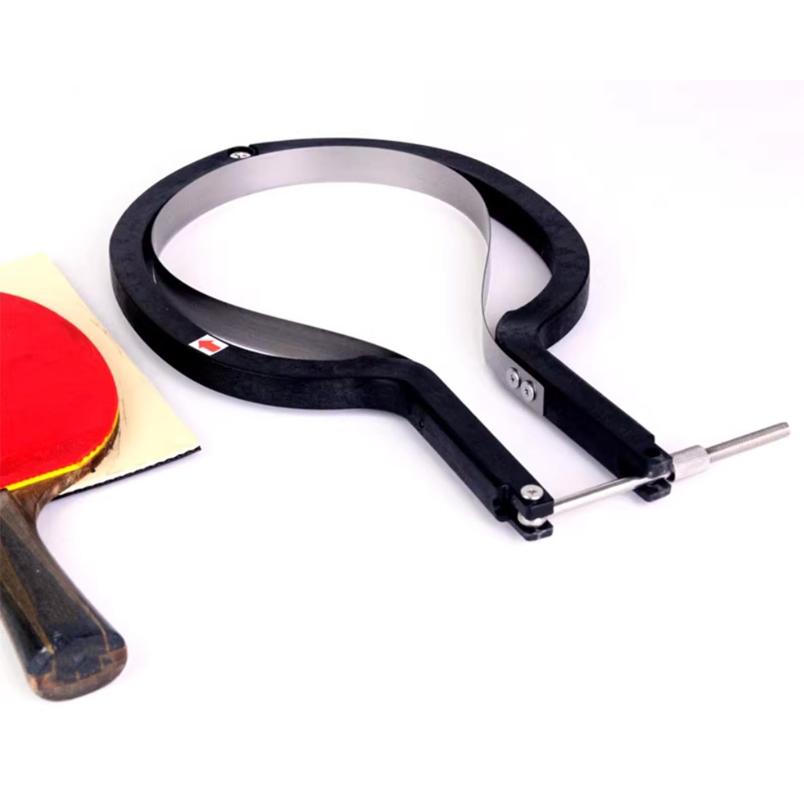 Milageto Coupe-Raquettes de Tennis de Table avec Tige Rotative, Couteau de Détourage pour Ping-Pong, Outil de Coupe Ergonomique, Léger et Facile à Utiliser, Idéal pour Entretien et Voyage