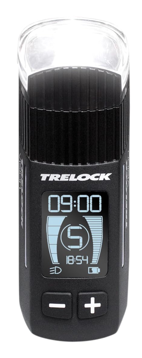TRELOCK Fahrradlicht Set, LS 760 I-GO Vision 100 LUX und LS740 VECT Rücklicht mit Bremslichtfunktion, USB Aufladbar