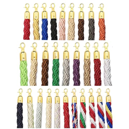 Barreiras de segurança de corda externa, cordas de suporte de controle de multidão, corda trançada s