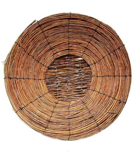 Teller - Holzteller I Ø 34,5 cm I Dekoteller rund I Weidenteller I...