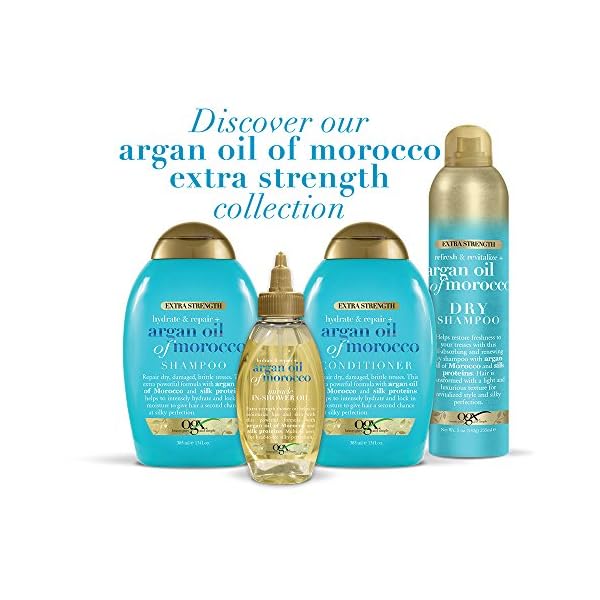 OGX Extra Strength Hydrate Repair + Argan Oil of Morocco Hair Mask Deep Moisturizing Conditioning Treatment, Citrus, 6 Ounce