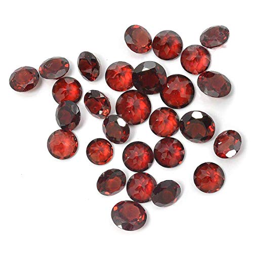 Grenat naturel 6mm rond facetté qualité AAA pour création de bijoux d'exception - 2