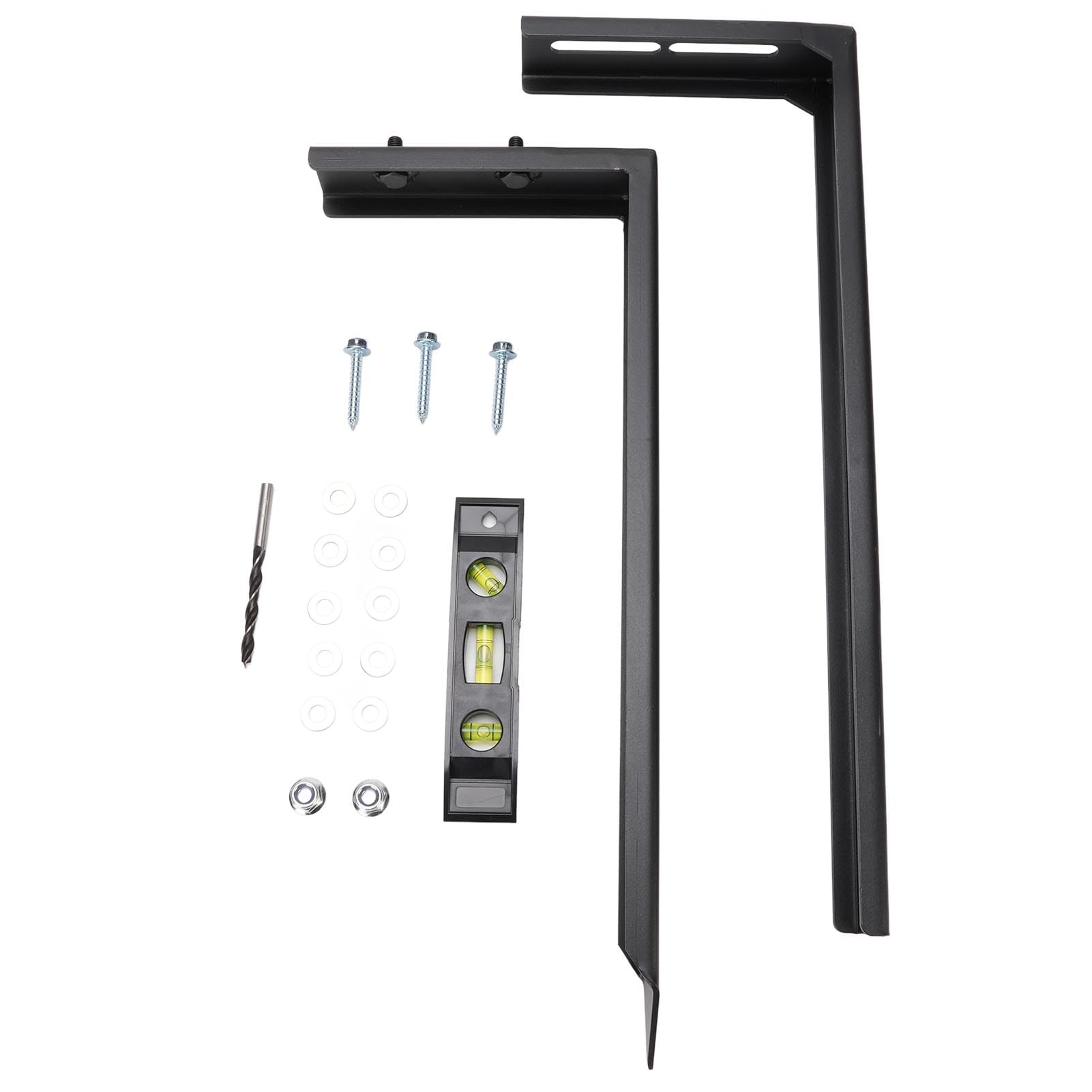 Dilwe Kit de Reparación de Postes de Cerca Estacas de Reparación de Postes de Cerca de Acero Resistente Ancla de Estaca de Tierra de 17,3 X 6,7 Pulgadas para Fijar Cercas de Madera Inclinadas o