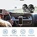 12V Car Fans Cooling Air Fan Powerful Dashboard Electric Dual Car Fan Cigarette Lighter Low Noise 360 Degree Rotatable for Truck Vehicle Boat Van SUV RV