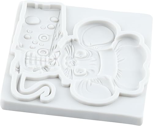 Miniatura 5 de Lingzhi Molde de silicona para ratón, molde para fondant de queso, para decoración de pasteles, chocolate, dulces, cupcakes, pasta de goma de