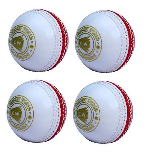 CW Spin Practice Cricket Balls Poly Soft PVC Ball Boy Adult Twin Color Pack of 2 * 4 * 6 (Pack of 4, White Red) (B084BRNJ8P) Amazon Price History, Amazon Price Tracker