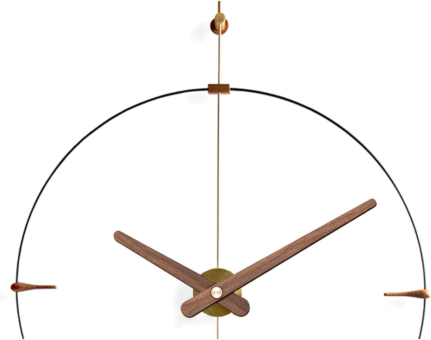 ordinarYone Pack Of 5 Wooden Clock Hands for Repair and Replacement for 12 14 inches Walnuts Wood Wall Clocks