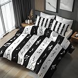 Microfibra Juego de Cama: Fabricado con microfibra cepillada material de alta calidad que proporcionan suave al tacto, transpirable, ligero, cómodo, durabilidad, larga duración, no hace bolas, se arruga, encoge ni destiñe