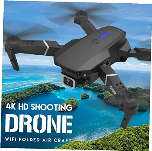 E88 Pro Ayoo Best New Mini Drone With Camera 4k for adult For Kids hd Dual Camera Adults and Teenager Fordable Remote RC HD 1080P Quad-Copter FPV Wifi Transmission Phone Control Black