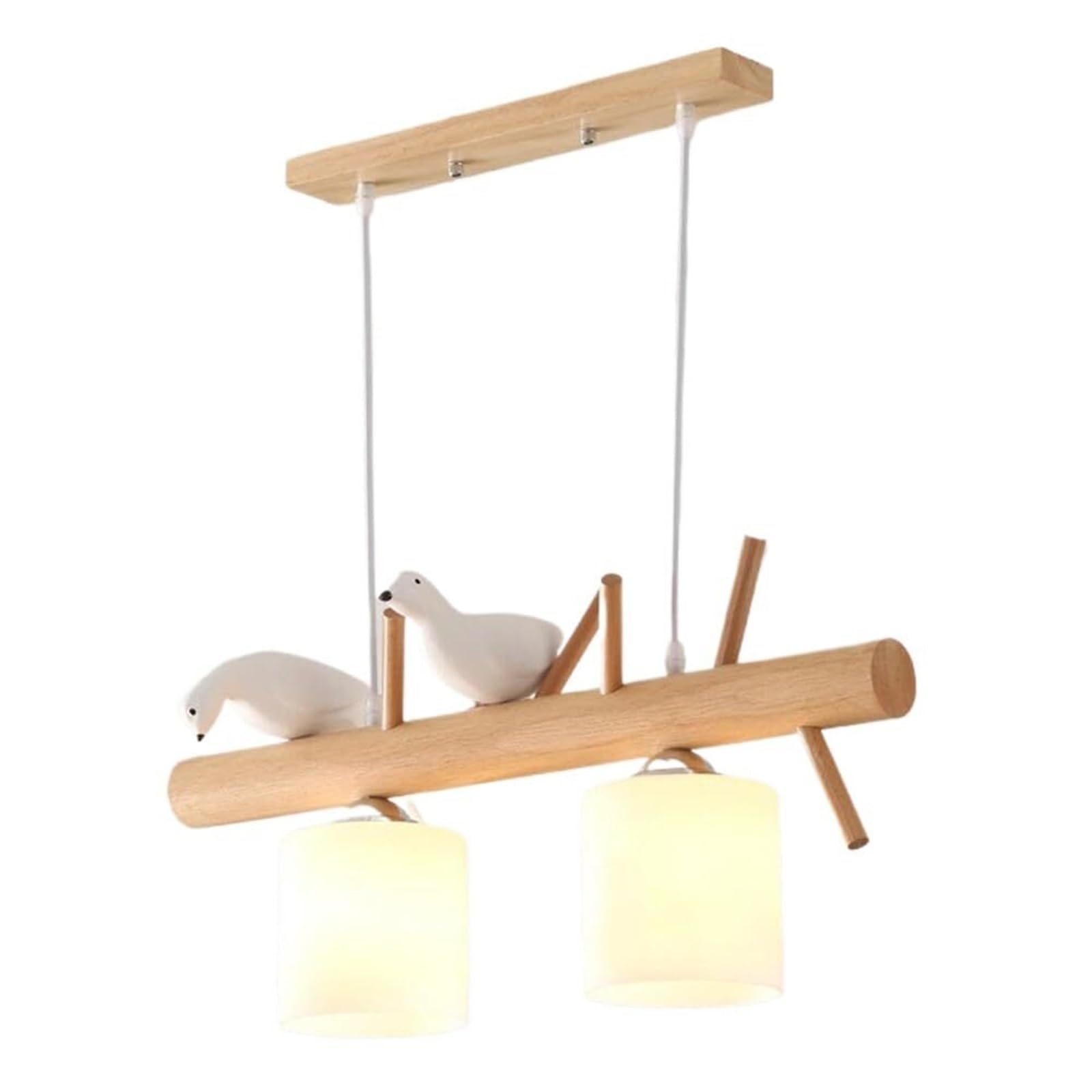 Lustre nordique moderne oiseau suspension linéaire réglable verre vintage îlot cuisine salle