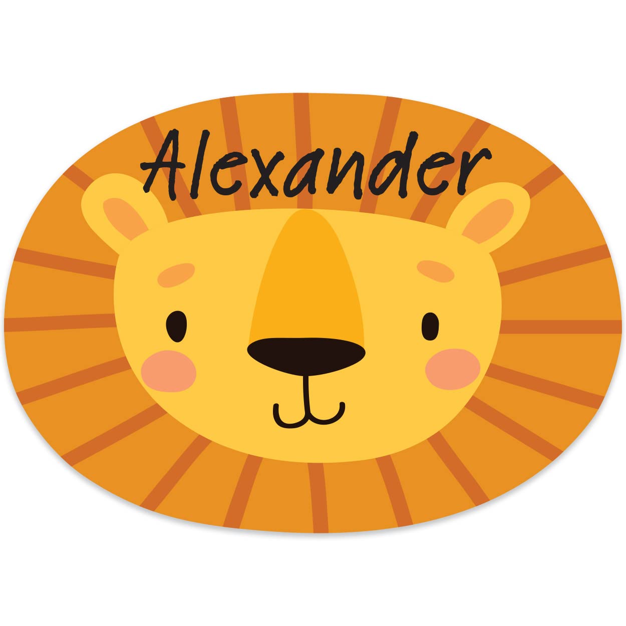 Paper Themes Lion Personalised Shaped Placemats (Lion)