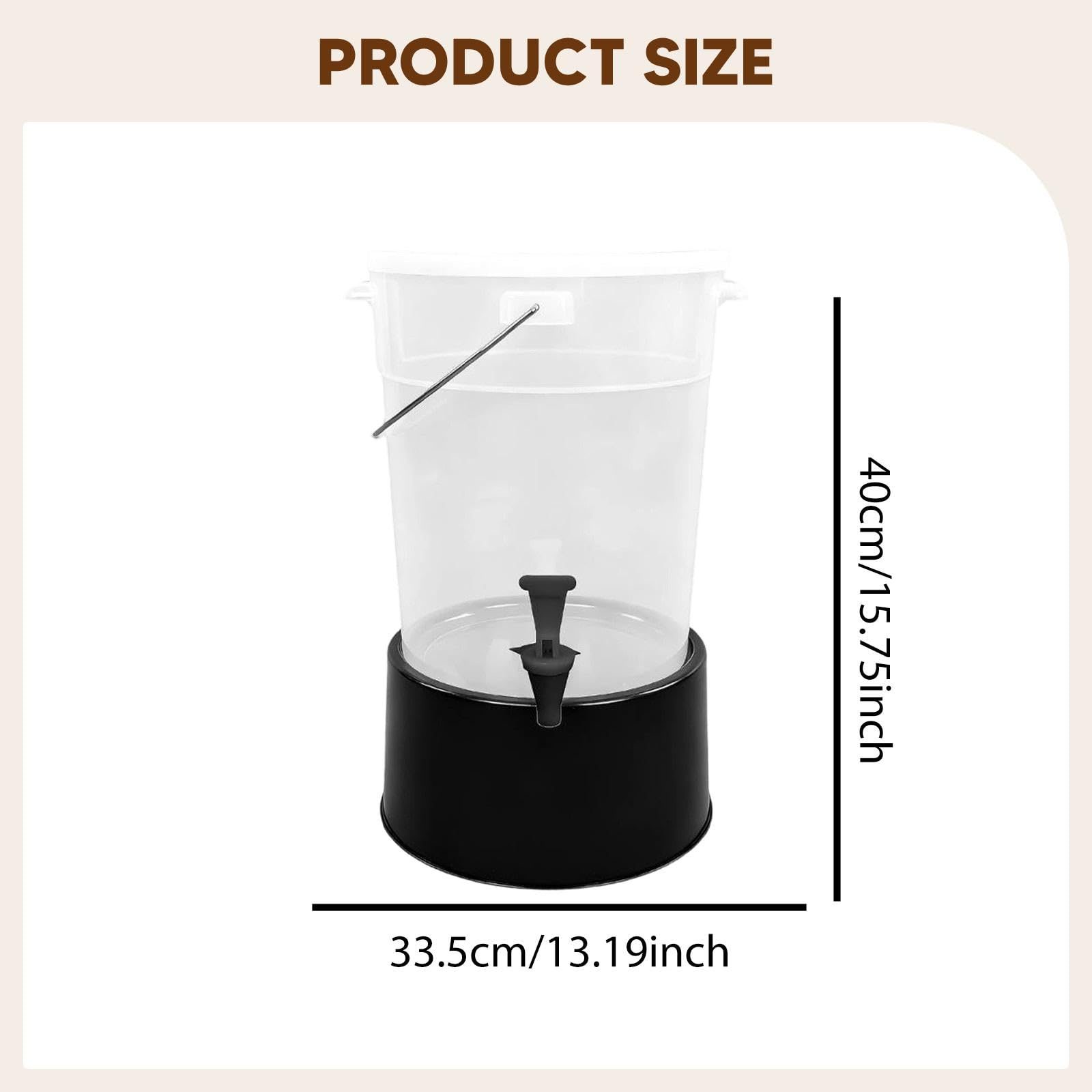 Baoblaze Dispensador de Bebidas para Catering. Base Robusta. Recipiente de Servicio Resistente al Desgaste. Dispensador de zumos para, hoteles y, 22l