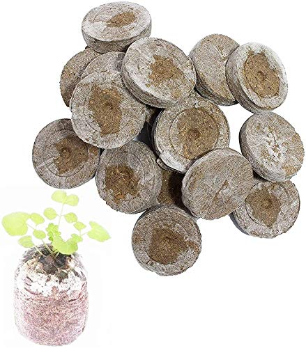 Preisvergleich Produktbild Kokos Quelltabletten Mit Nährstoffen, Premium Anzucht Quelltabs, Zur Pflanzen Anzucht, Anzucht Von Stecklingen, Sämlingen Und Saaten (50 Stück)