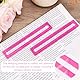 Tinoaly 4 Stück Mahjong-Linienfinder, Mahjong-Regelleser Hell Anfängerfreundlich Mah-Jong-Kartenführer Leser Helfer Werkzeug perfekt Mah-Jong-Geschenke und Zubehör für Spieler (Pink)