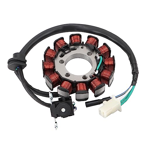 GOOFIT 12 Bobina 4 Hilos Motocicleta Magneto estator Bobina generador de Encendido Accesorios del Motor reemplazo para XR150L 2015-2016 31120-KRH-781
